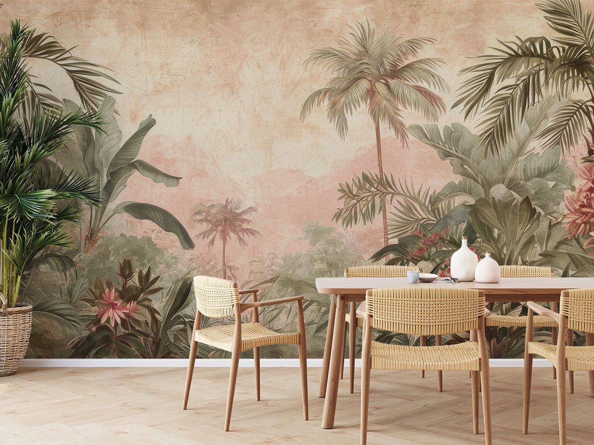 Jungle, Serene Tropical Forest Wallpaper Mural